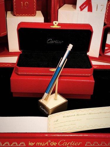 Cartier santos blu acciaio - blu,